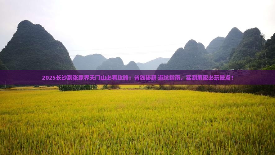 长沙到张家界天门山攻略