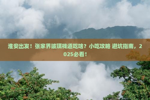 淮安到张家界玻璃栈道旅游小吃