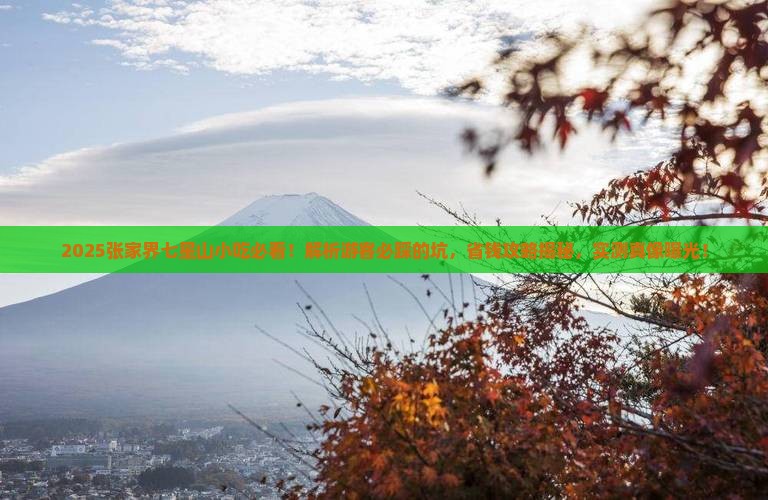 三月去张家界七星山旅游小吃
