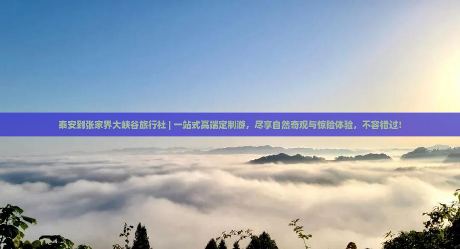 泰安到张家界大峡谷旅行社