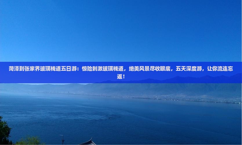 菏泽到张家界玻璃栈道五日游