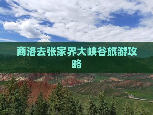 商洛去张家界大峡谷旅游