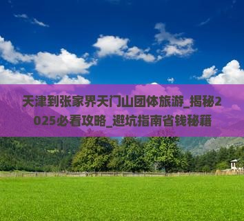天津到张家界天门山团体旅游