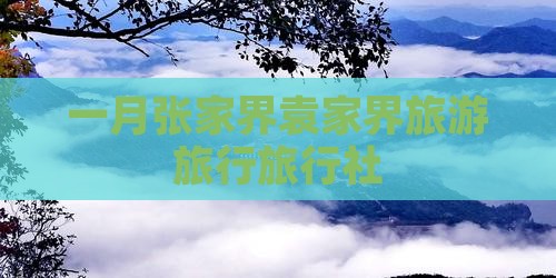 一月去张家界袁家界旅行社