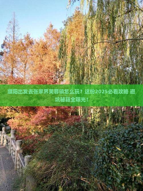 濮阳到张家界芙蓉镇攻略