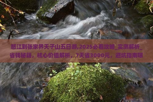 怒江到张家界天子山五日游
