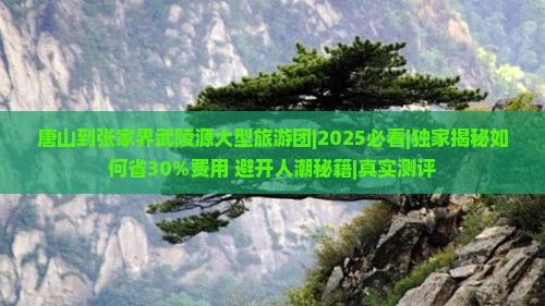 唐山到张家界武陵源大型旅游团