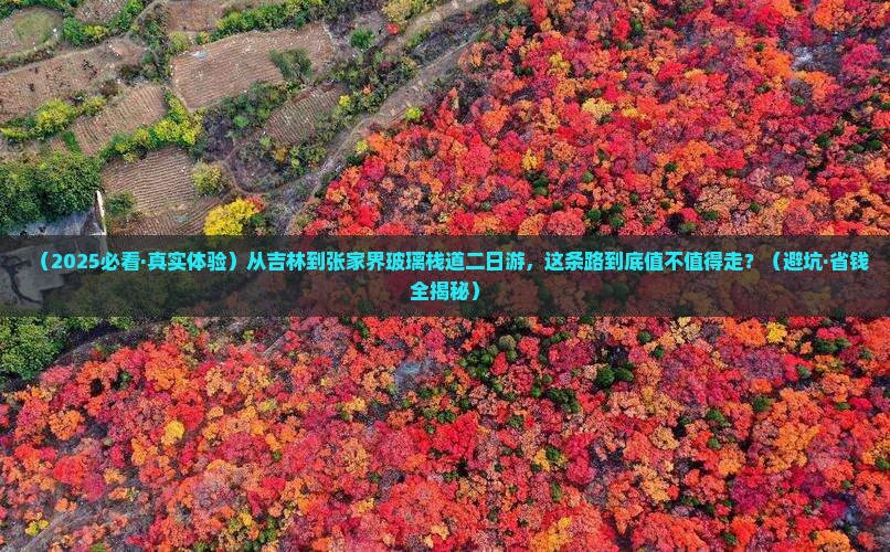 吉林到张家界玻璃栈道二日游