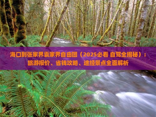 海口到张家界袁家界自由团