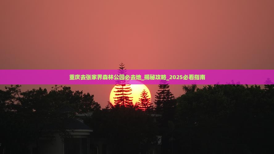 重庆去张家界森林公园必去地