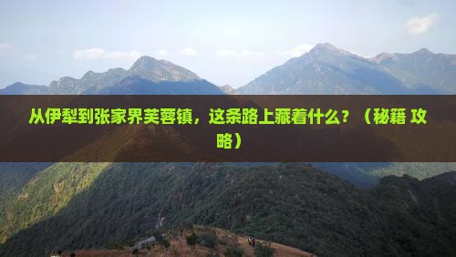 伊犁去张家界芙蓉镇必去地