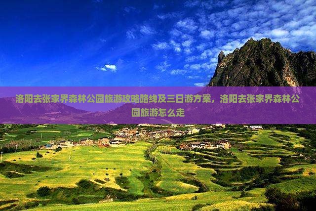 洛阳去张家界森林公园旅游