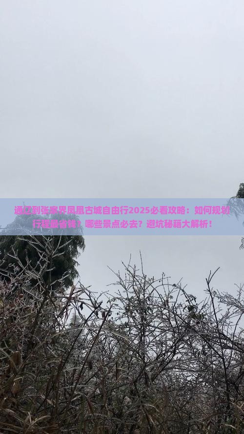 通辽市到张家界凤凰古城自由行