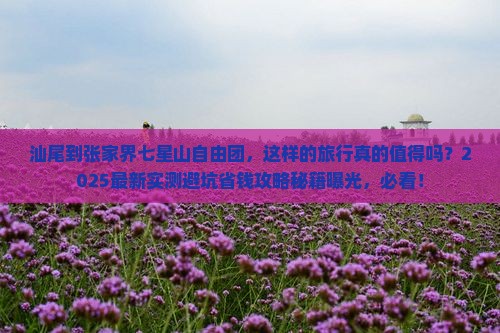 汕尾到张家界七星山自由团