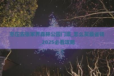 枣庄去张家界森林公园门票
