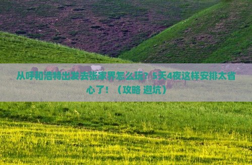 呼和浩特去张家界旅游