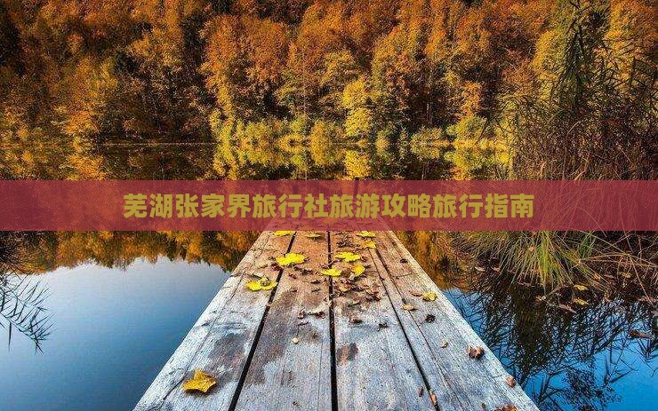 芜湖去张家界旅行社