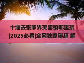 十堰去张家界芙蓉镇哪里玩