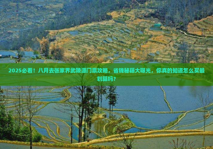 八月到张家界武陵源门票