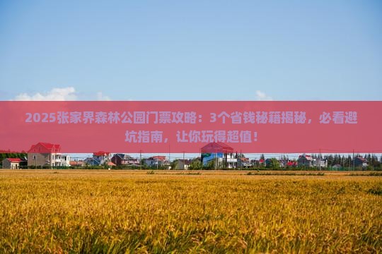 周口到张家界森林公园门票