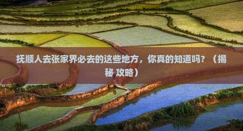 抚顺去张家界必去地