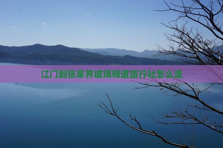 江门到张家界玻璃栈道旅行社