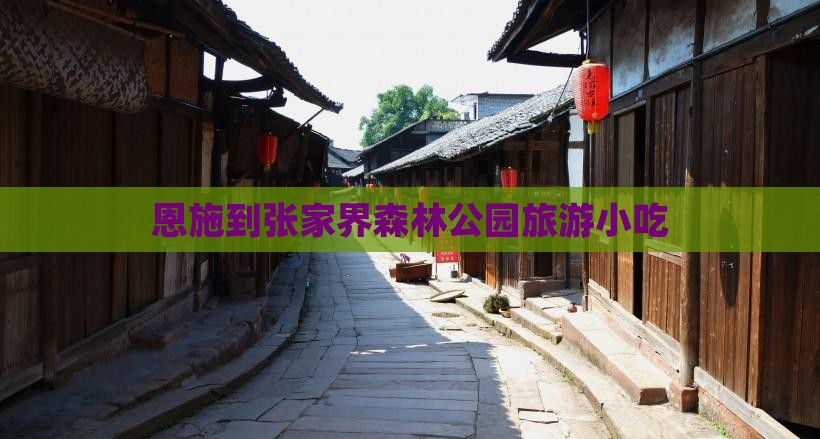恩施到张家界森林公园旅游小吃