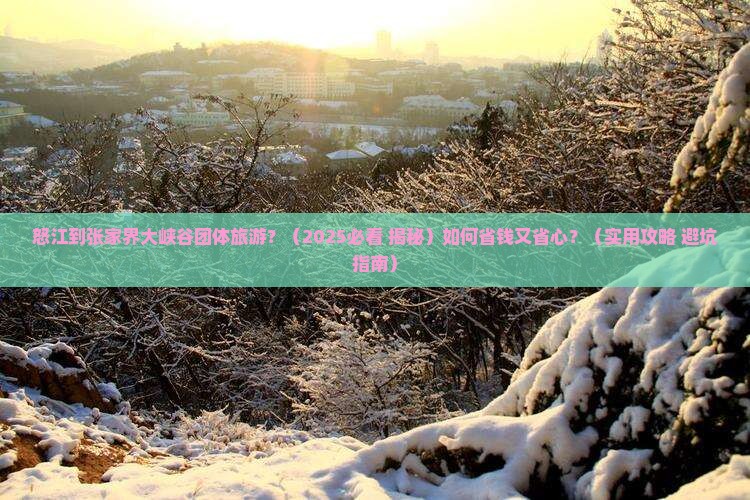 怒江到张家界大峡谷团体旅游
