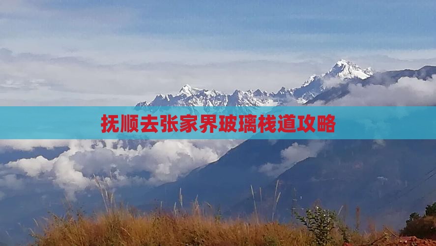 抚顺去张家界玻璃栈道攻略