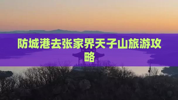 防城港去张家界天子山团体旅游