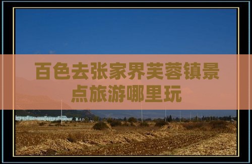 百色去张家界芙蓉镇哪里玩