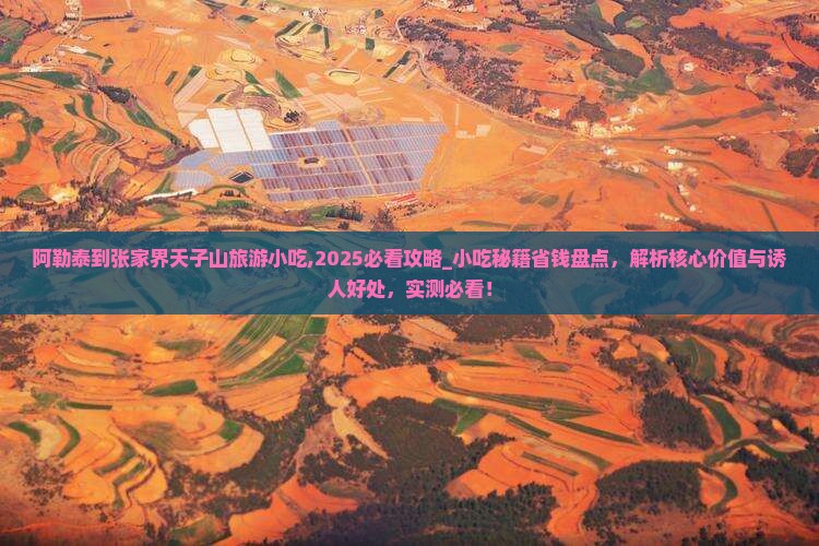阿勒泰到张家界天子山旅游小吃