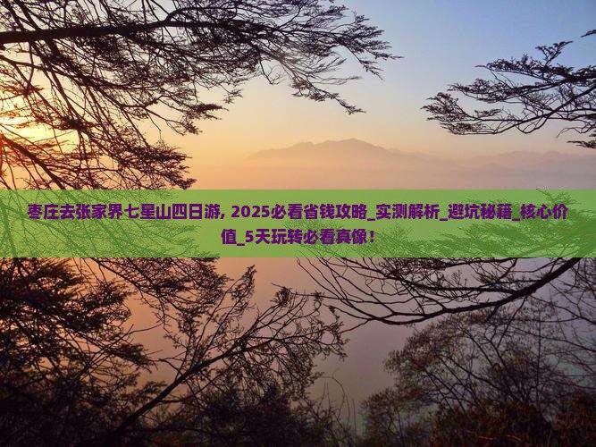 枣庄去张家界七星山四日游