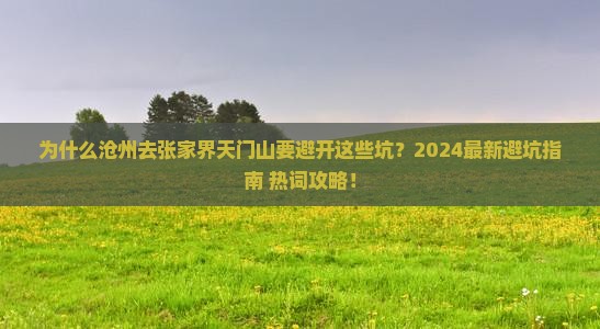 沧州去张家界天门山攻略