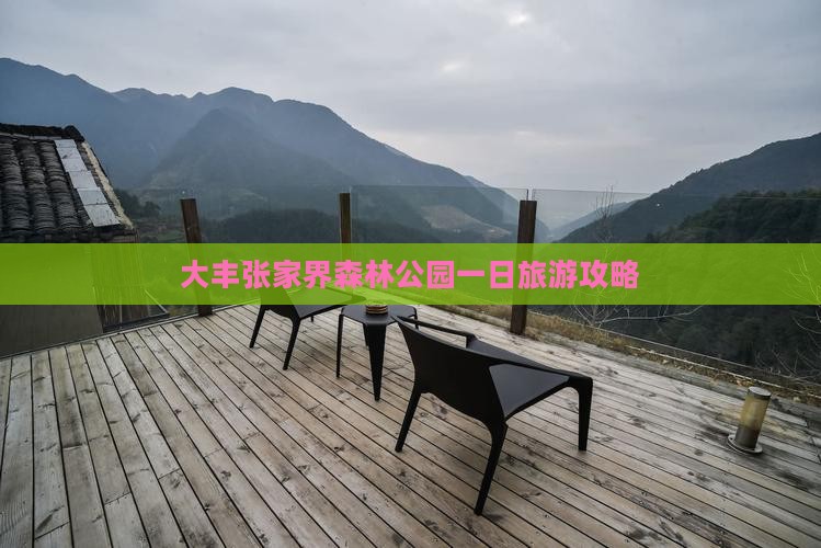 大丰去张家界森林公园一日