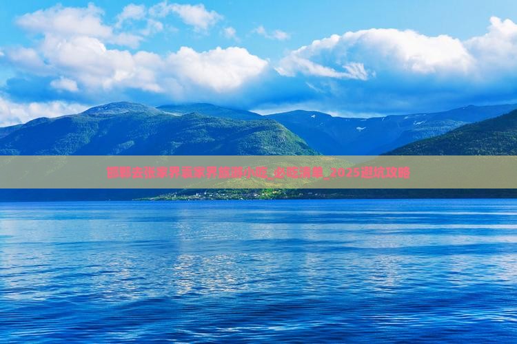 邯郸去张家界袁家界旅游小吃