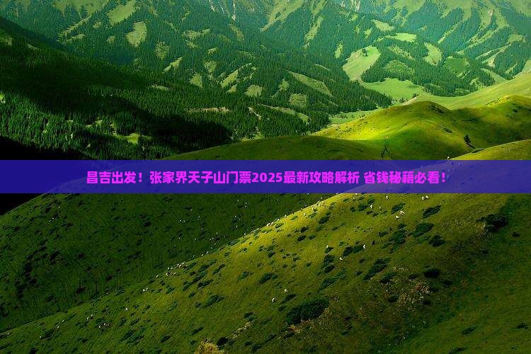 昌吉到张家界天子山门票