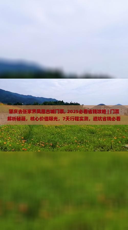 肇庆去张家界凤凰古城门票
