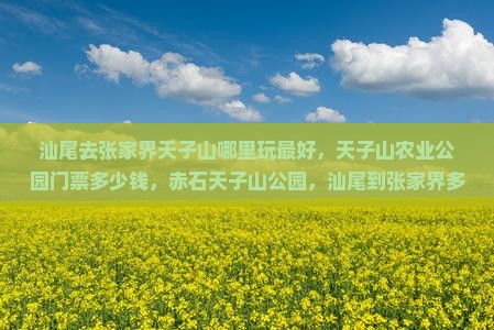 汕尾去张家界天子山哪里玩