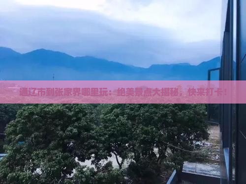通辽市到张家界哪里玩