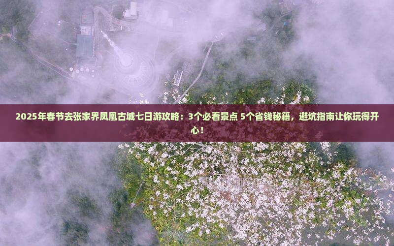 春节到张家界凤凰古城七日游