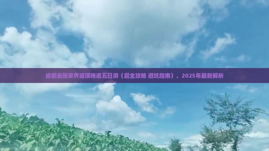 成都去张家界玻璃栈道五日游