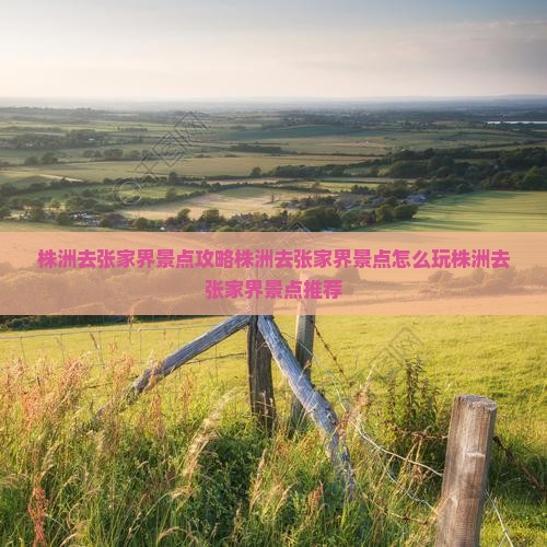 株洲去张家界景点