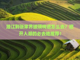 潜江到张家界玻璃栈道必去地 潜江到张家界玻璃栈道必去地