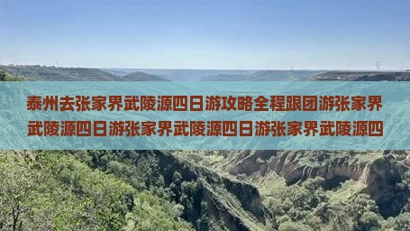 泰州去张家界武陵源四日游 泰州去张家界武陵源四日游