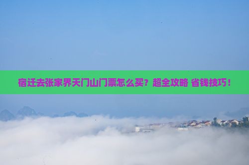 宿迁去张家界天门山门票