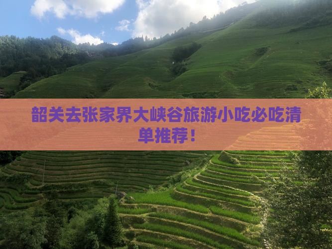 韶关去张家界大峡谷旅游小吃