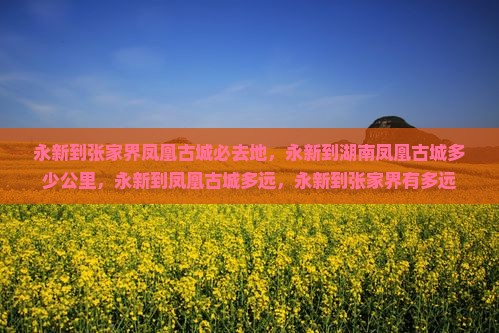 永新到张家界凤凰古城必去地