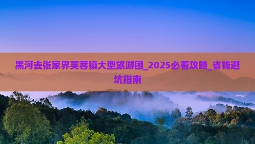 黑河去张家界芙蓉镇大型旅游团