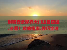 桐城去张家界天门山自由团